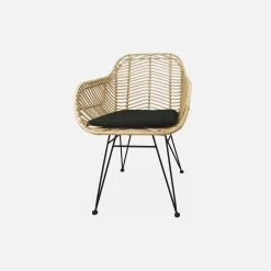 Fauteuil En Rotin Naturel Et Métal (lot De 2) Couleur : Noir 11 Fauteuil En Rotin Naturel Et Métal (lot De 2) Couleur : Noir -Outdoor Living Soldes irawarmbkx2 c8317e3942aada4ec0b875080e2724b0