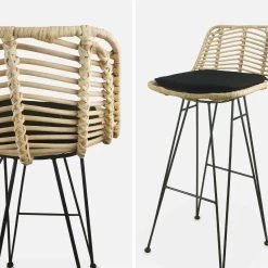 Tabouret De Bar Métal Et Rotin 75cm (lot De 2) Couleur : Noir 18 Tabouret De Bar Métal Et Rotin 75cm (lot De 2) Couleur : Noir -Outdoor Living Soldes irawsto75bkx2 1a601db429e2703e3ec14db2999edc6e