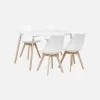 Table à Manger Scandinave Pieds Bois 4 Chaises 1 Table à Manger Scandinave Pieds Bois 4 Chaises -Outdoor Living Soldes iscadinsetwh 0c7ecff39e8fa96a40b0aecfc9626d1d
