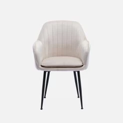 Fauteuil Velours Et Pieds Métal Couleur : Blanc Cassé 12 Fauteuil Velours Et Pieds Métal Couleur : Blanc Cassé -Outdoor Living Soldes isharmvvofwh 4167fcea5f0715b113595a616bc1fcbe