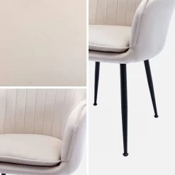Fauteuil Velours Et Pieds Métal Couleur : Blanc Cassé 14 Fauteuil Velours Et Pieds Métal Couleur : Blanc Cassé -Outdoor Living Soldes isharmvvofwh acaab7cb1e04455222d59002501a2268