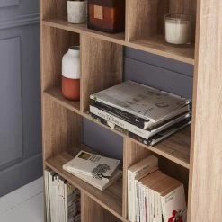 Etagère Bibliothèque 5 étagères 10 Compartiments Couleur : Naturel -Outdoor Living Soldes ishpb173nat fadab4c8823ee00a13b7ed9dff43f37a