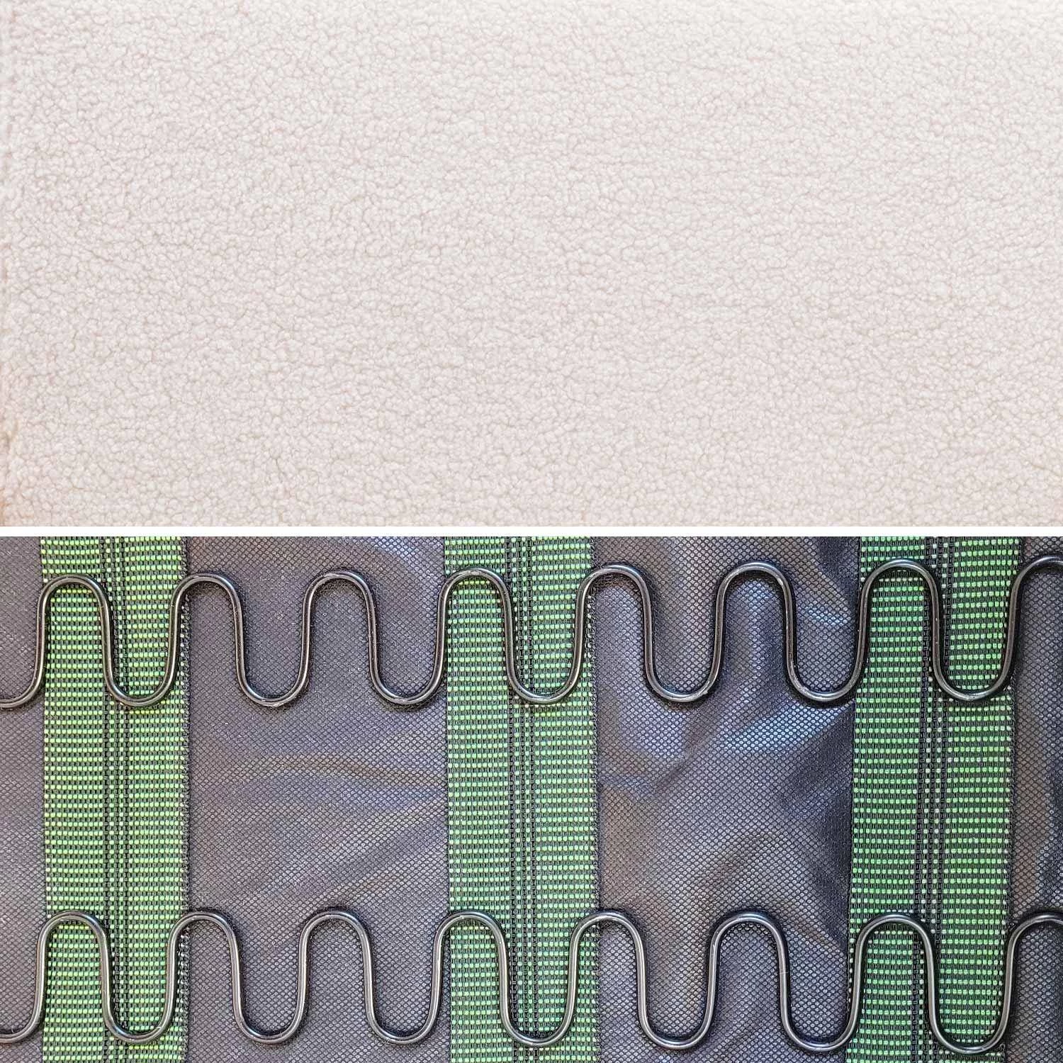 Fauteuil Et Banquette Tissu Bouclette Et Bois D'hévéa 9 Fauteuil Et Banquette Tissu Bouclette Et Bois D'hévéa – Image 7