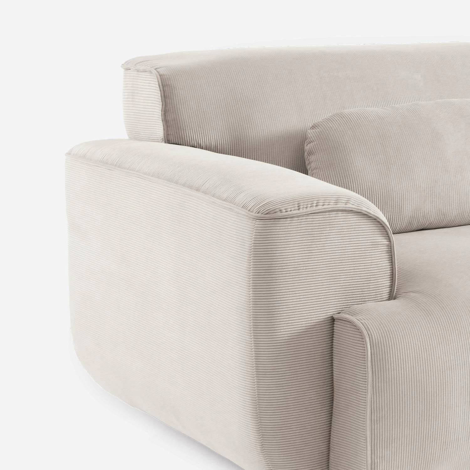 Canapé 3 Places Velours Côtelé 10 Canapé 3 Places Velours Côtelé – Image 8