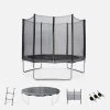 Trampoline 305cm Avec Pack D'accessoires Couleur : Gris 2 Trampoline 305cm Avec Pack D'accessoires Couleur : Gris -Outdoor Living Soldes kit305grey 07772375cf129804e65922c197d8a68b