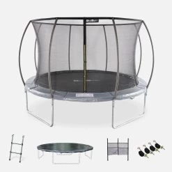 Trampoline 370cm Filet Intérieur Avec Pack D'accessoires