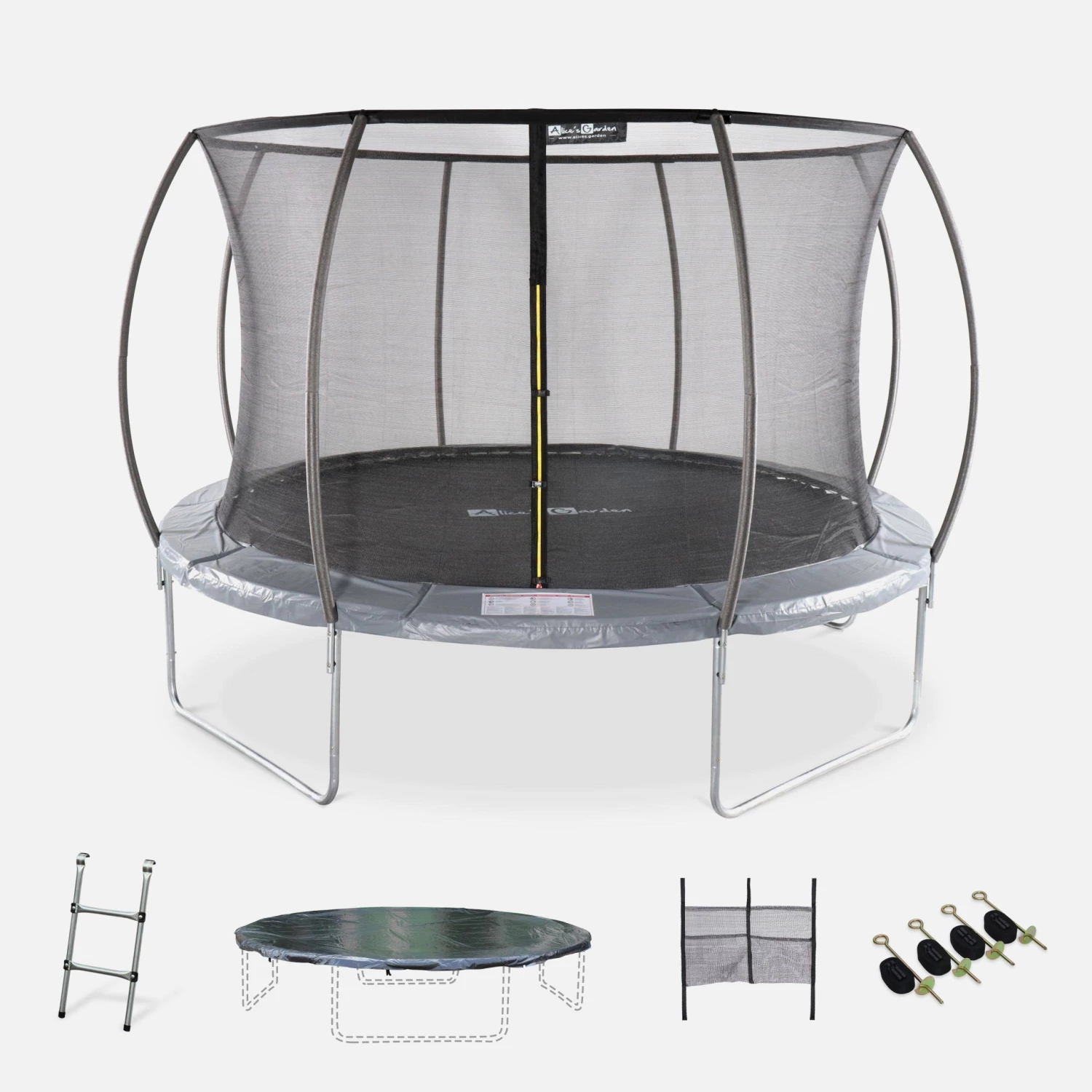Trampoline 370cm Filet Intérieur Avec Pack D'accessoires 3 Trampoline 370cm Filet Intérieur Avec Pack D'accessoires