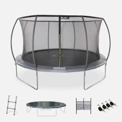 Trampoline 430cm Filet Intérieur Avec Pack D'accessoires
