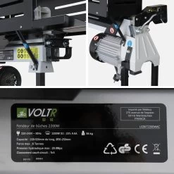 Fendeur De Bûches Horizontal électrique 52cm 2200W + Support -Outdoor Living Soldes lgs6t2200stand 7438157becd673ec00f17547d9b8b810