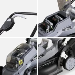 Tondeuse à Gazon à Batterie 2x20V 33cm -Outdoor Living Soldes lm33bat20v2x2 6757be156a64cf211463af96773f1f05