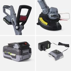 Tondeuse à Gazon 20V, 30cm + Débroussailleuse 20V + Souffleur De Feuilles 20V -Outdoor Living Soldes lmblo30bat20v4gt 2948d360c320296ca0aa33940a5f7958