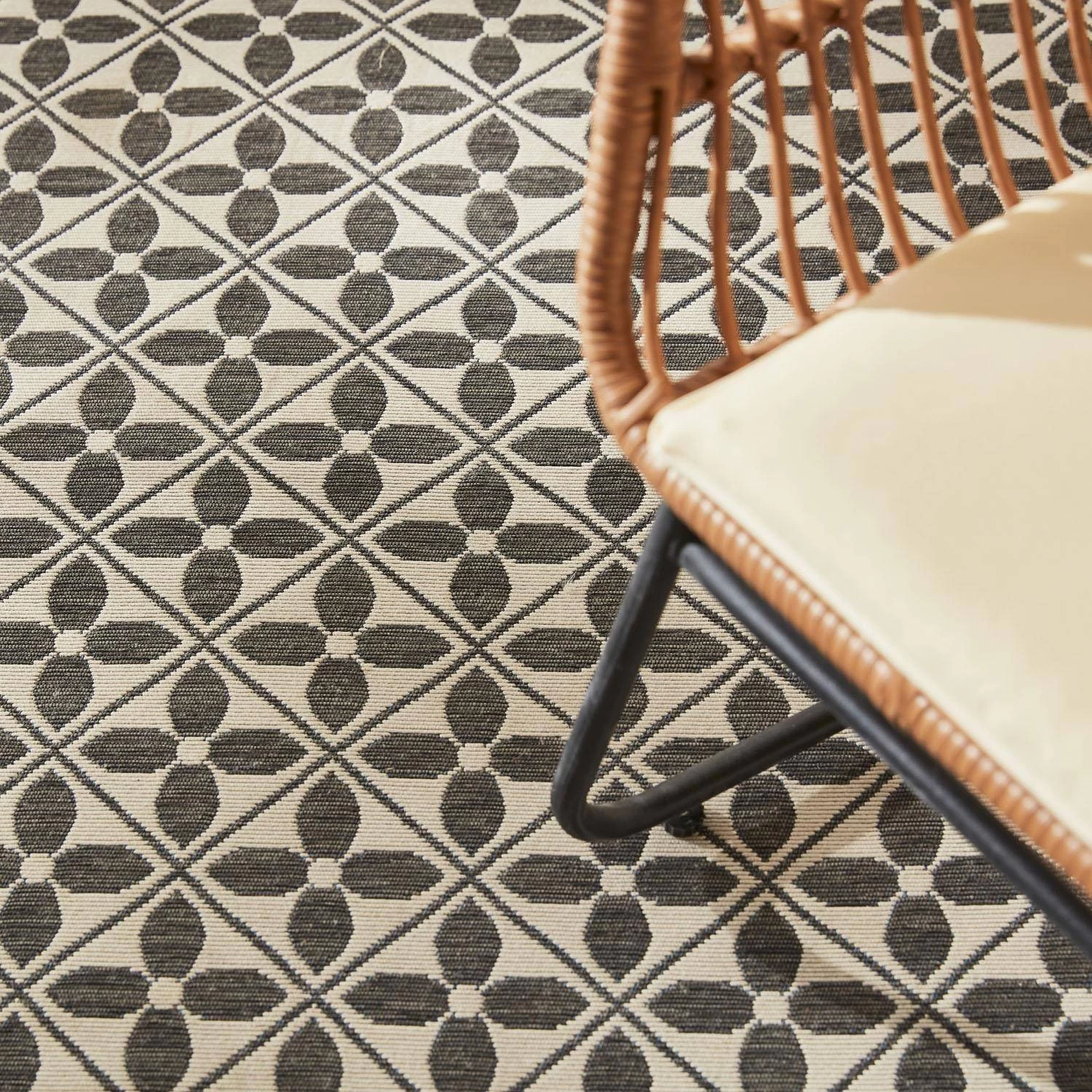 Tapis Extérieur / Intérieur Motif Carreaux De Ciment 4 Tapis Extérieur / Intérieur Motif Carreaux De Ciment – Image 2