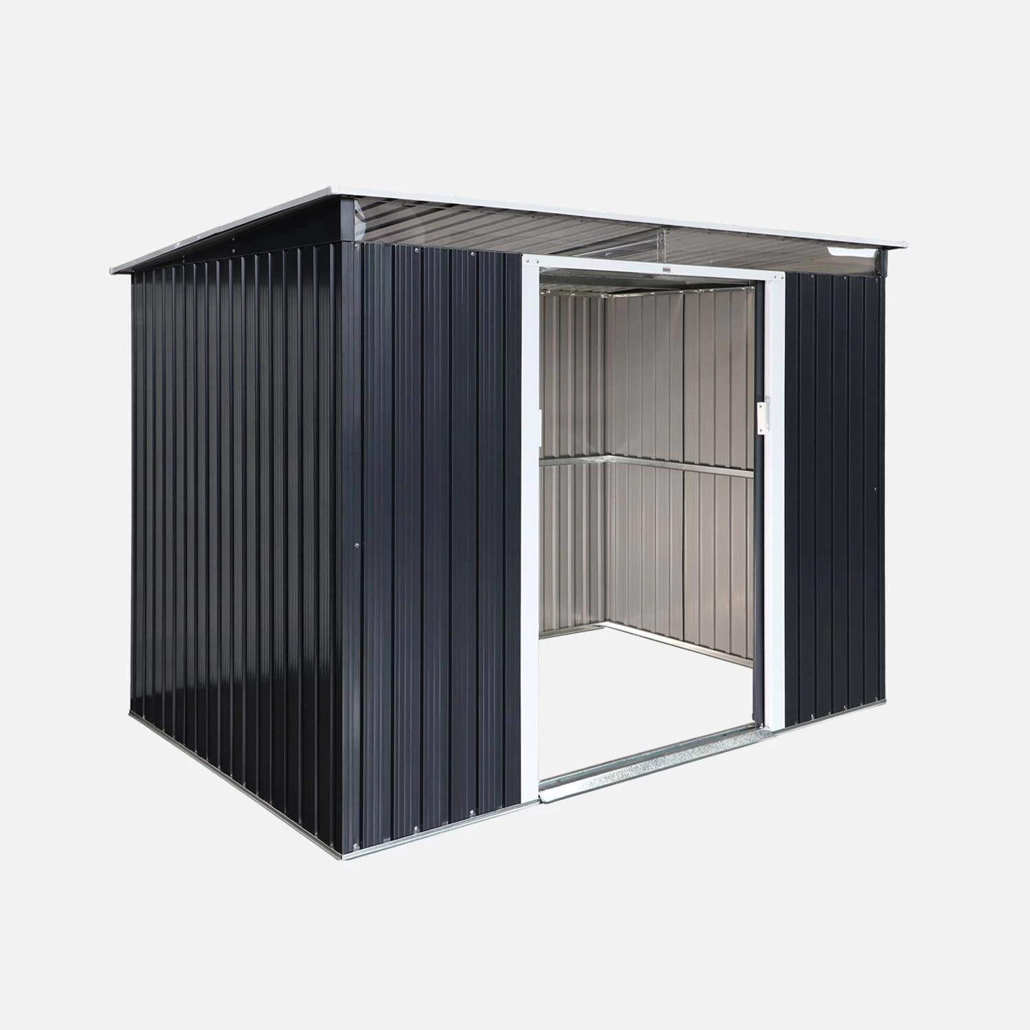 Abri De Jardin En Métal 4,85m2 Avec Puits De Lumière 5 Abri De Jardin En Métal 4,85m2 Avec Puits De Lumière – Image 3