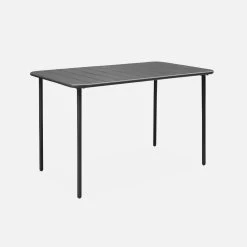 Table De Jardin Métal 4 Places Couleur : Anthracite -Outdoor Living Soldes mt120x70at 3e8d308afd07bd8b93ada1ffd2ca7863