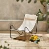 Fauteuil Relax En Toile, Structure Métal -Outdoor Living Soldes mtrlxkdecru abab83295b841ecb65e046e44288a1a6