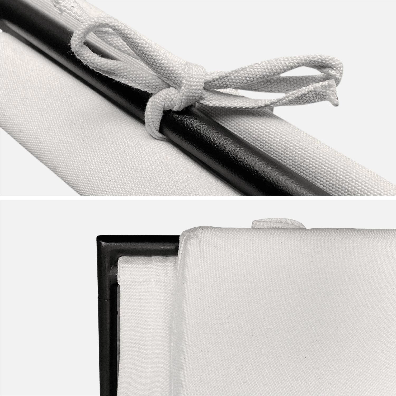 Fauteuil Relax En Toile, Structure Métal (lot De 2) 9 Fauteuil Relax En Toile, Structure Métal (lot De 2) – Image 7