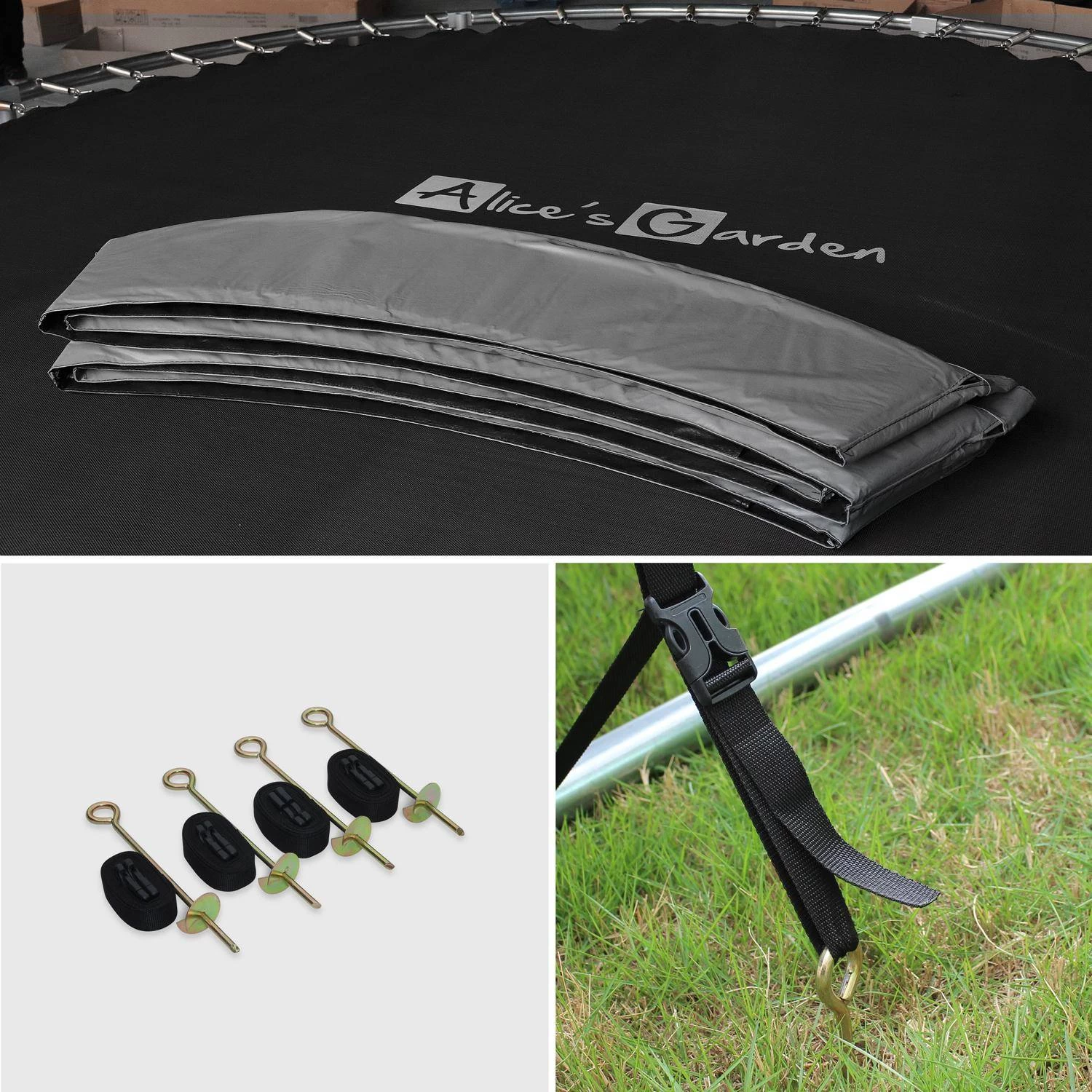 Trampoline 370cm Filet Intérieur Avec Pack D'accessoires + Tente De Camping 5 Trampoline 370cm Filet Intérieur Avec Pack D'accessoires + Tente De Camping – Image 3