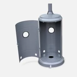 Lot De 2 Parasols Chauffants Gaz 12,5kW Couleur : Gris -Outdoor Living Soldes pc1204gyx2 e6d7cfc70a0038dc1b972e41e0534c05