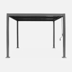 Pergola Bioclimatique, Aluminium Et Acier, 3x3 M, Lames Orientables -Outdoor Living Soldes pgbcslc3x3at 4c6c83132c6aca5334531381fa0bc738
