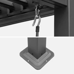 Pergola Bioclimatique, Aluminium Et Acier, 3x3 M, Lames Orientables -Outdoor Living Soldes pgbcslc3x3at 99229e1f954000143a905b1b7c2b2452