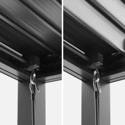 Pergola Bioclimatique, Aluminium Et Acier, 3x3 M, Lames Orientables -Outdoor Living Soldes pgbcslc3x3at df81c84bfbbbd84467f31729665df3b2