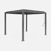 Pergola Bioclimatique, Aluminium Et Acier, 3x3 M, Lames Orientables -Outdoor Living Soldes pgbcslc3x3at f22a43731b8662ec321729749263eccd
