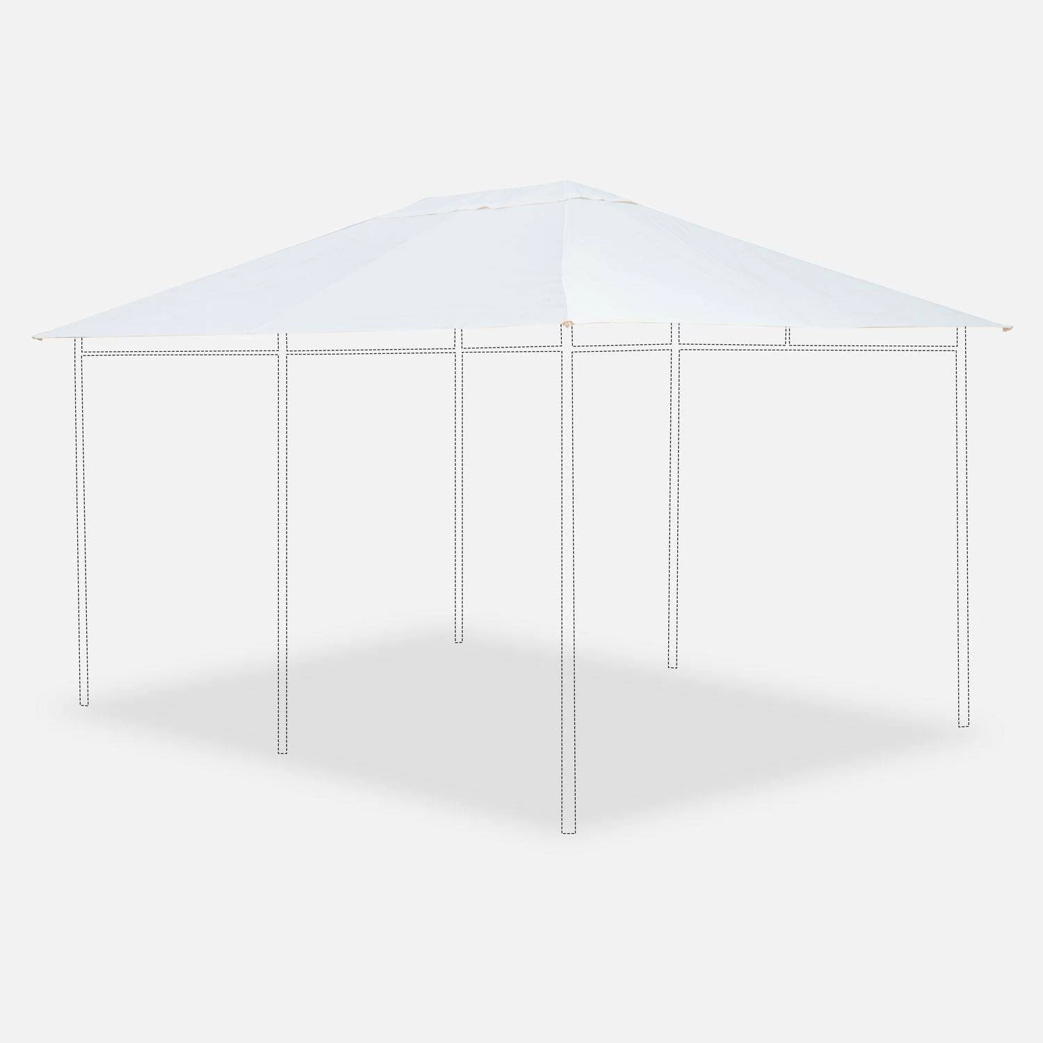 Toile De Toit Pour Pergola 3x4m Divio Couleur : Ecru 3 Toile De Toit Pour Pergola 3x4m Divio Couleur : Ecru