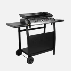 Plancha Gaz 3 Brûleurs Inox 7,5kW Avec Chariot 10 Plancha Gaz 3 Brûleurs Inox 7,5kW Avec Chariot -Outdoor Living Soldes ph1003trolley 44ebac113494f5c01a4727d250830ec0