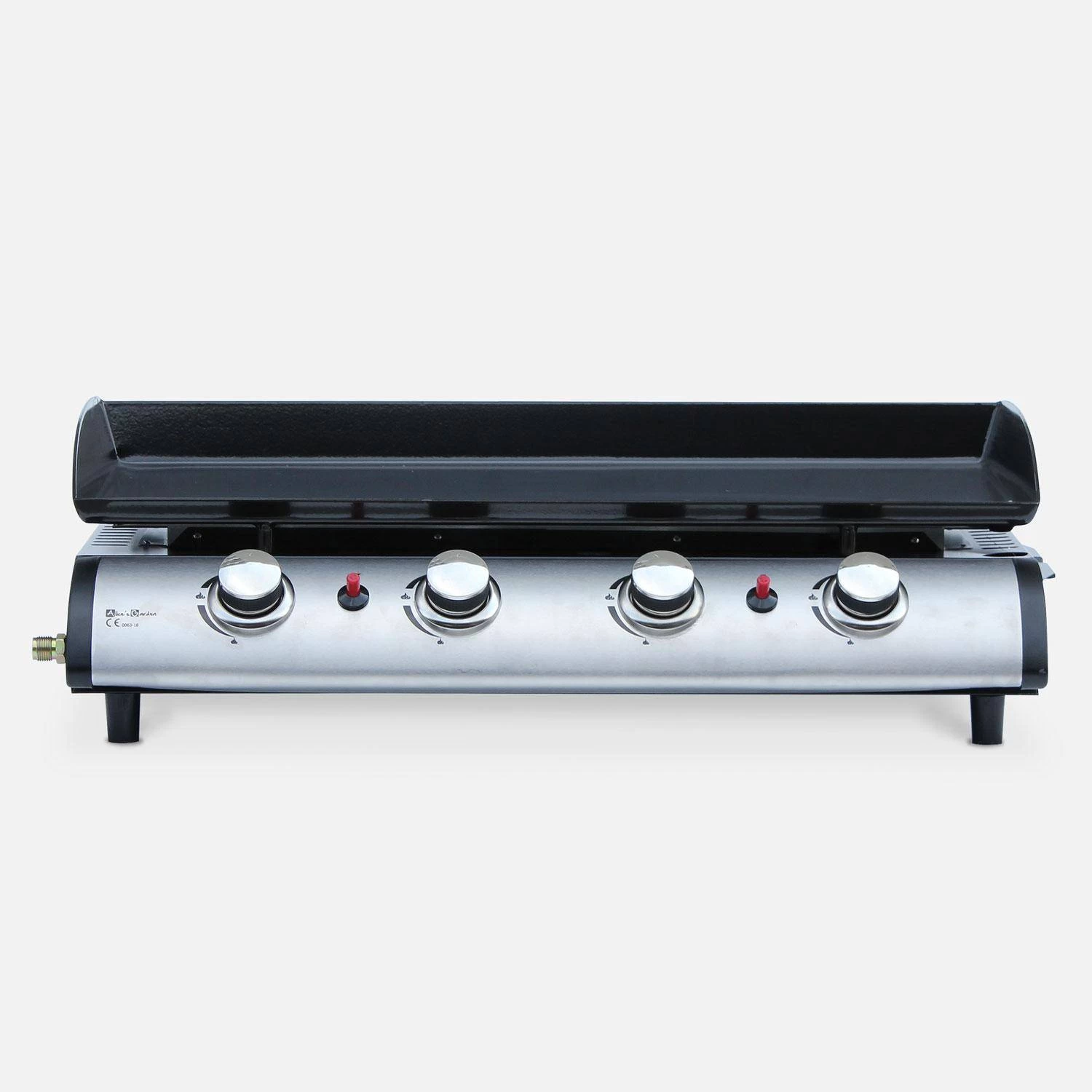Plancha Gaz 4 Brûleurs Inox 10kW 5 Plancha Gaz 4 Brûleurs Inox 10kW – Image 3