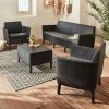 Salon De Jardin Imitation Rotin 5 Places -Outdoor Living Soldes plk3101bkgy e5213f88b8d2655878f2466c222c7283