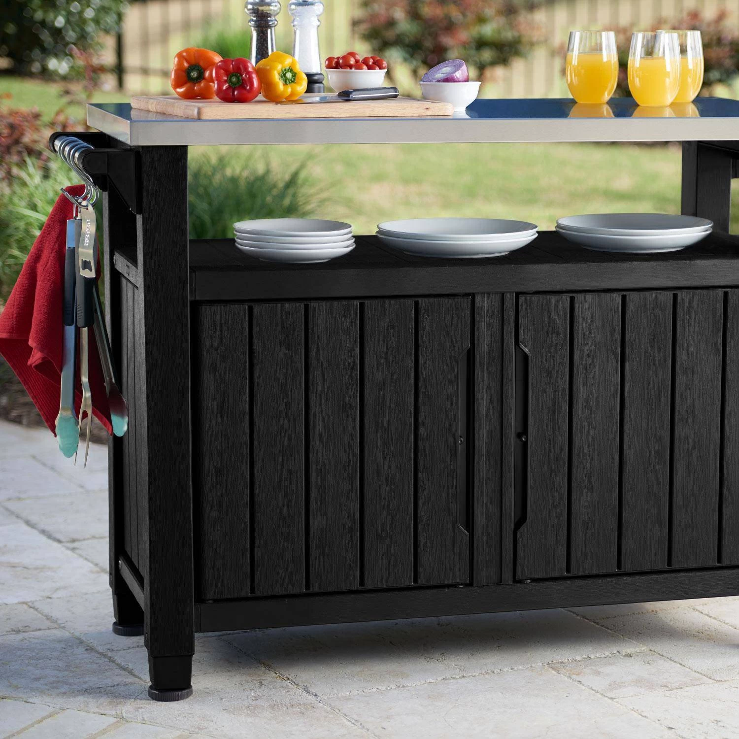 Desserte Extérieure Avec Rangements Pour Plancha 8 Desserte Extérieure Avec Rangements Pour Plancha – Image 6