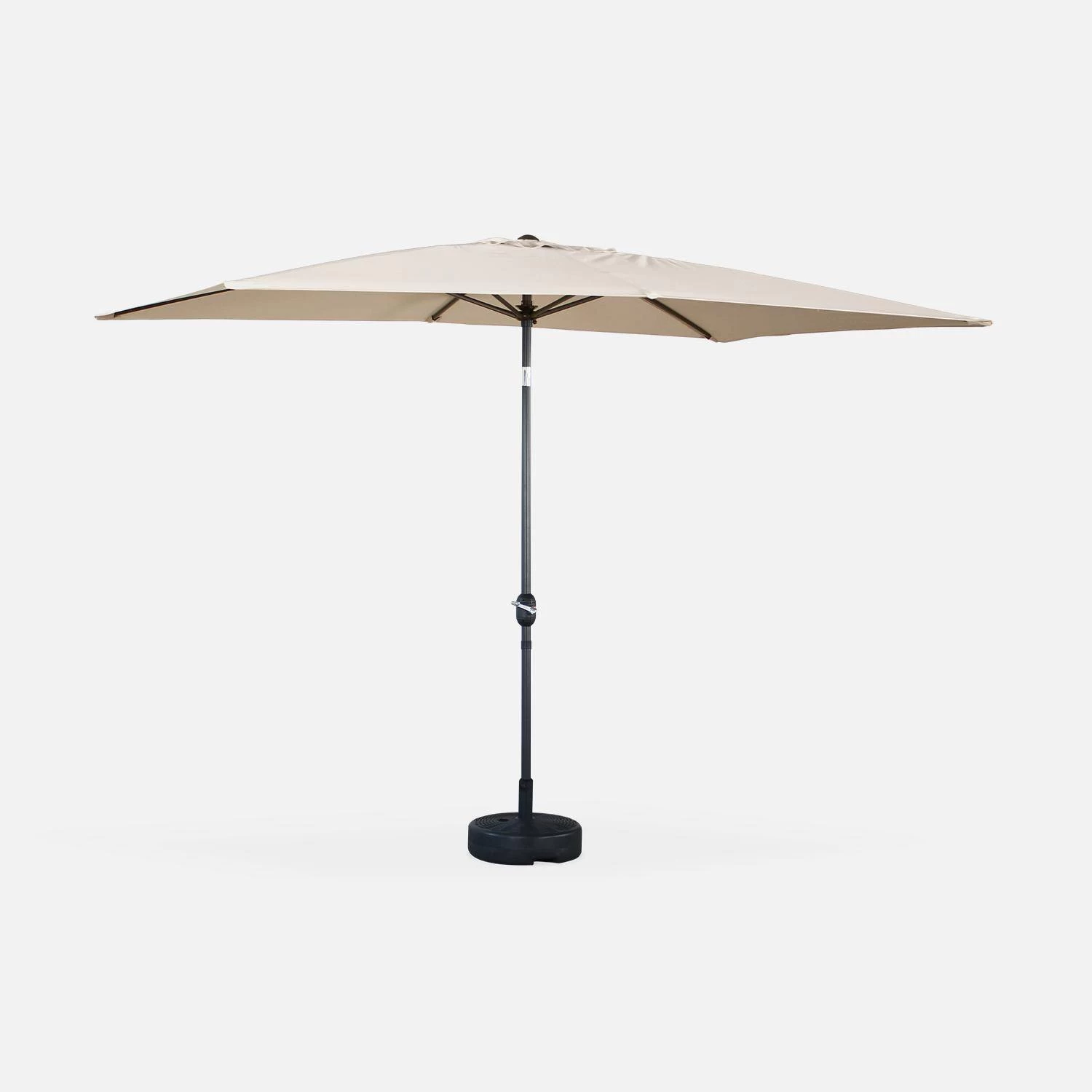 Parasol Rectangulaire 2x3m Couleur : Sable 4 Parasol Rectangulaire 2x3m Couleur : Sable – Image 2