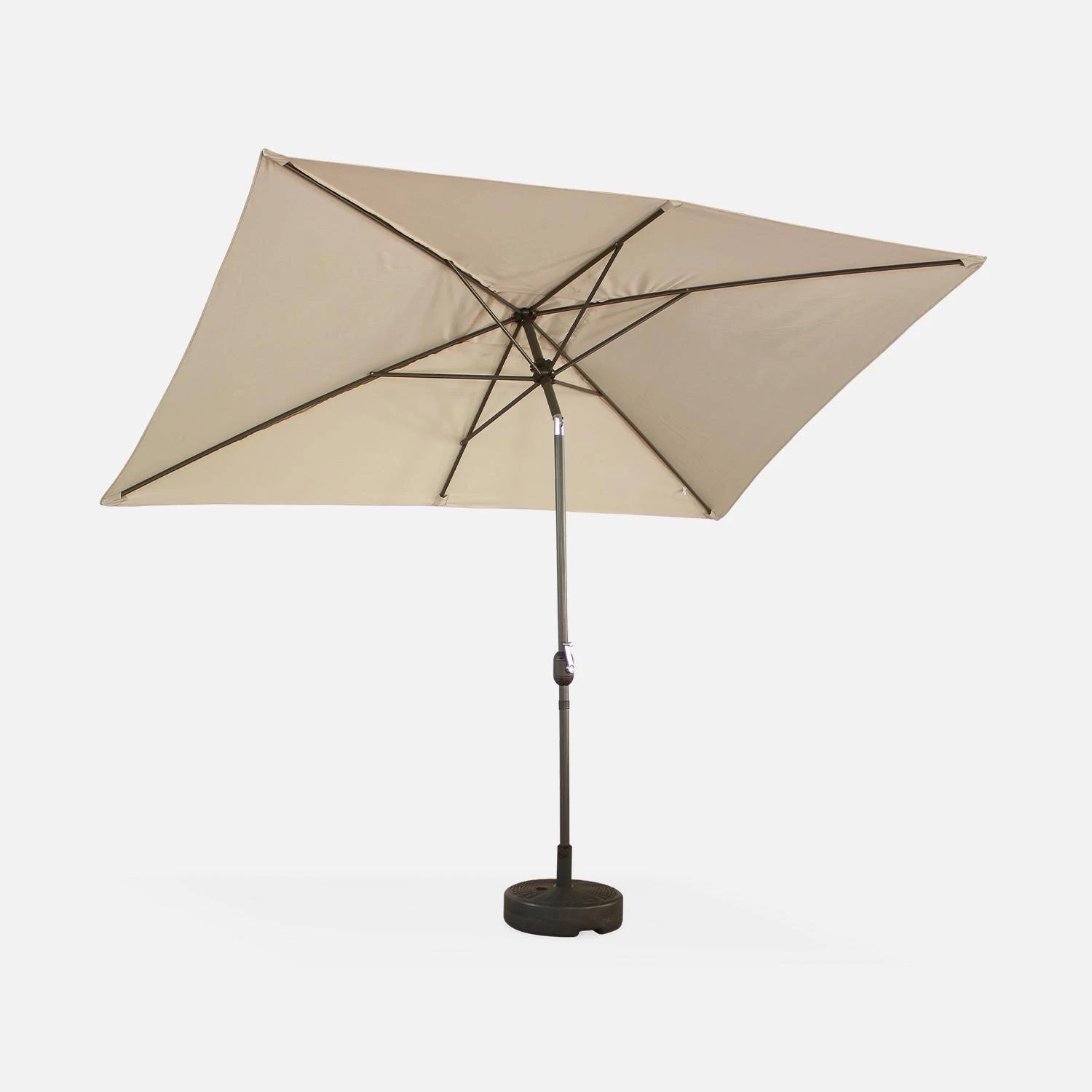 Parasol Rectangulaire 2x3m Couleur : Sable 5 Parasol Rectangulaire 2x3m Couleur : Sable – Image 3