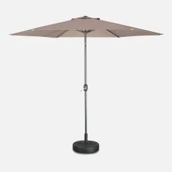 Parasol Rond 3m Couleur : Taupe -Outdoor Living Soldes pu300bn f54e0f9e3e5f0b5a11003e86e31c5af0
