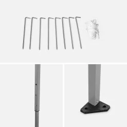 Tonnelle Pliante 3x3 M -Outdoor Living Soldes pug3x3sand bd2c37574f34202c5239d5188970939c