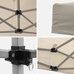 Tonnelle Pliante 3x3 M -Outdoor Living Soldes pug3x3sand fcb446687b6a05462b90e4c45349ffe1