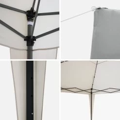 Tonnelle Pliante 3x3m Couleur : Sable -Outdoor Living Soldes puglc3x3sand 2dd9e91eca092c23beb65fb6354d1549