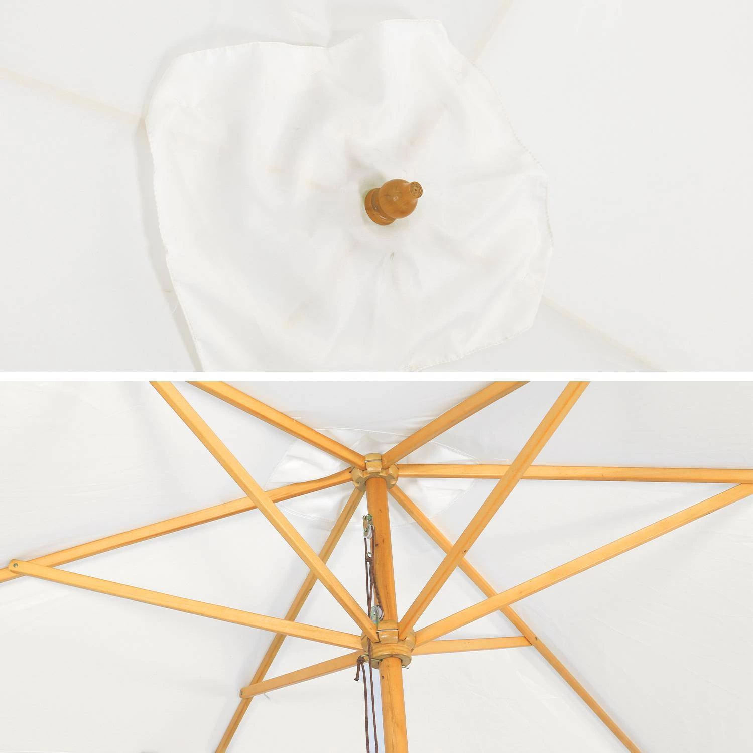 Parasol Rectangulaire 2x3m Couleur : Ecru 7 Parasol Rectangulaire 2x3m Couleur : Ecru – Image 5