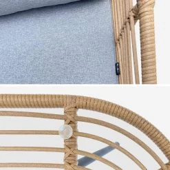 Salon De Jardin Bas Résine Tressée Effet Rotin 5 Places Couleur : Bois / Gris Chiné 13 Salon De Jardin Bas Résine Tressée Effet Rotin 5 Places Couleur : Bois / Gris Chiné -Outdoor Living Soldes raw3101gy 5388ba082b182954aa95cea35bc92e4d