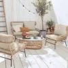 Salon De Jardin Bas Résine Tressée Effet Rotin 4 Places -Outdoor Living Soldes raw3109bg 565baae39b5448f295c7e366a550e66d