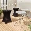 Table Mange Debout Pliable Avec Housse De Protection (lot De 2) Couleur : Noir -Outdoor Living Soldes recpl80x2bkcov f91d8a2f1e8c97c725a5330df61e0b62