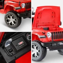 Voiture électrique Enfant JEEP 12V, 1 Place Couleur : Rouge -Outdoor Living Soldes rocjeepwrcred 737b429067b671e70551bc85b139bf03