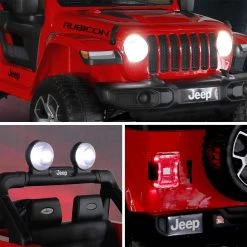 Voiture électrique Enfant JEEP 12V, 1 Place Couleur : Rouge -Outdoor Living Soldes rocjeepwrcred bd45b2fc7225858f59f48dca5c6653e4