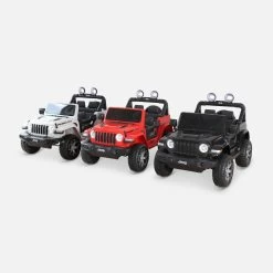 Voiture électrique Enfant JEEP 12V, 1 Place Couleur : Rouge -Outdoor Living Soldes rocjeepwrcred ef32dd134668c1d664165548f8f93ffa