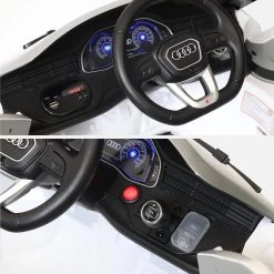 Voiture électrique Enfant Audi Q8 12V, 1 Place Couleur : Blanc -Outdoor Living Soldes rocq8rcwh a5cf0735a84edd308d37428f0ca1c533