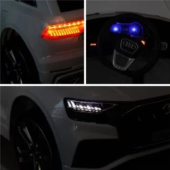 Voiture électrique Enfant Audi Q8 12V, 1 Place Couleur : Blanc -Outdoor Living Soldes rocq8rcwh e0f9312919de5cc1f3f892900a88fedf