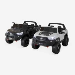Voiture électrique Enfant Toyota Hilux 12V, 2 Places Couleur : Blanc -Outdoor Living Soldes roctoyhilrcwh 0dd41dc19c2c7744955187a80d63e273