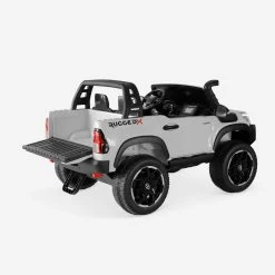 Voiture électrique Enfant Toyota Hilux 12V, 2 Places Couleur : Blanc -Outdoor Living Soldes roctoyhilrcwh 15a9926b37e963a98b42170bd5becffe
