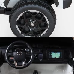 Voiture électrique Enfant Toyota Hilux 12V, 2 Places Couleur : Blanc -Outdoor Living Soldes roctoyhilrcwh 41eb85e0946fdd402f7513f27a1785f9