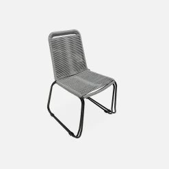 Chaise Jardin En Corde Empilable (lot De 2) Couleur : Gris Clair 13 Chaise Jardin En Corde Empilable (lot De 2) Couleur : Gris Clair -Outdoor Living Soldes ropechrx2lgy ed2090622bc5ddfe98e6686936f5ced7